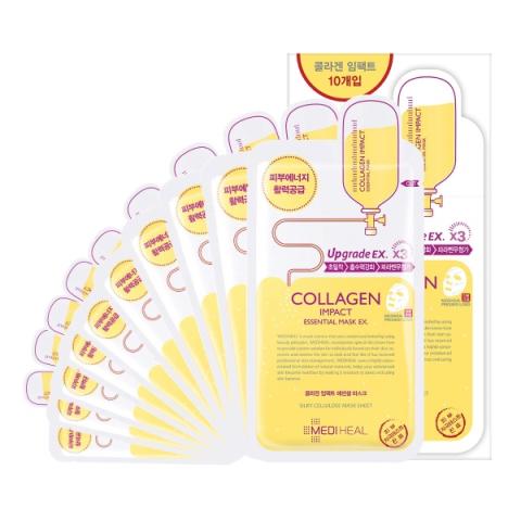 Mediheal - Upgrade x3 Masque essentiel au collagène Impact - 10pièces Mediheal - Upgrade x3 Masque essentiel au collagène Impact - 10pièces
