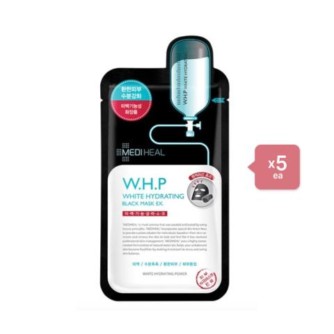 Mediheal - W.H.P White Hydrating Black Mask EX (5ea) Set Mediheal - W.H.P White Hydrating Black Mask EX (5ea) Set