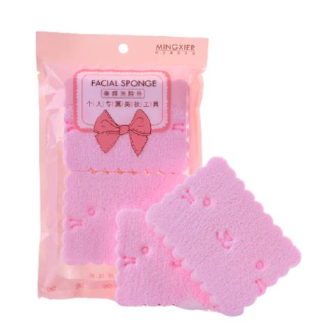 MINGXIER - Éponge Nettoyante Visage - Rose - 2pièces MINGXIER - Éponge Nettoyante Visage - Rose - 2pièces