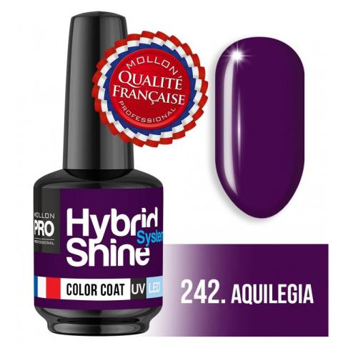 Mini Vernis Semi-Permanent Hybrid Shine 242 Aquilégia Mollon Pro 8ml Mini Vernis Semi-Permanent Hybrid Shine 242 Aquilégia Mollon Pro 8ml