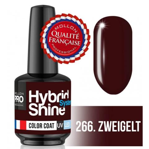 Mini Vernis Semi-Permanent Hybrid Shine Mollon Pro 8ml 266 - Zweigelt