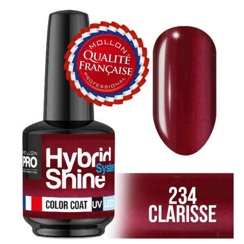 Mini Vernis Semi-Permanent Hybrid Shine Mollon Pro 8ml Clarisse - 234 Mini Vernis Semi-Permanent Hybrid Shine Mollon Pro 8ml Clarisse - 234