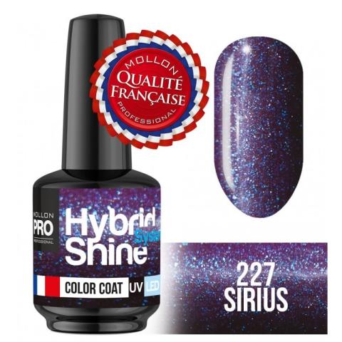 Mini Vernis Semi-Permanent Hybrid Shine Mollon Pro 8ml Sirus - 227 Mini Vernis Semi-Permanent Hybrid Shine Mollon Pro 8ml Sirus - 227