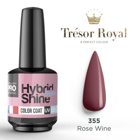 Mini vernis semi-permanent Hybrid Shine n°355 Rose Wine Tresor Royal Mollon Pro 8ML Mini vernis semi-permanent Hybrid Shine n°355 Rose Wine Tresor Royal Mollon Pro 8ML