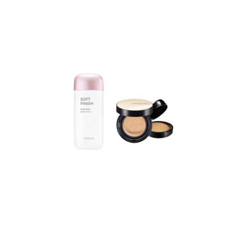 MISSHA - All-Around Safe Block Soft Finish Sun Milk SPF50+ PA+++ - 70ml X Jung Saem Mool - Essential Skin Nuder Cushion -... MISSHA - All-Around Safe Block Soft Finish Sun Milk SPF50+ PA+++ - 70ml X Jung Saem Mool - Essential Skin Nuder Cushion -...