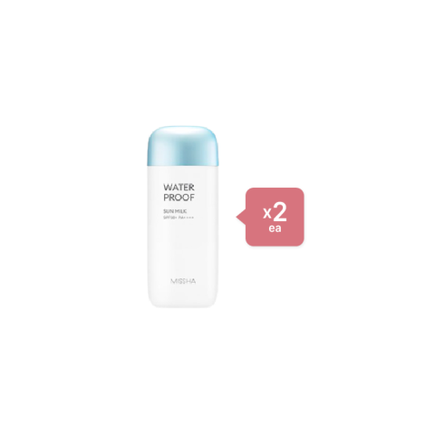 MISSHA All-Around Safe Block Waterproof Sun Milk - 70ml (2ea) Set MISSHA All-Around Safe Block Waterproof Sun Milk - 70ml (2ea) Set