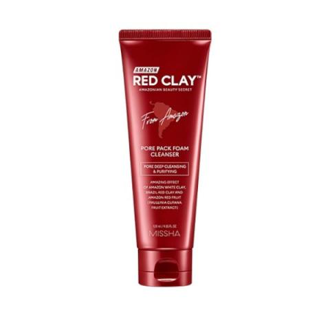 MISSHA - Amazon Red Clay Pore Pack Mousse Nettoyante - 120ml MISSHA - Amazon Red Clay Pore Pack Mousse Nettoyante - 120ml