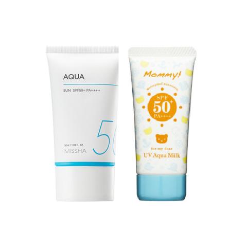Missha Aqua Sun X Isehan Hero Sunscreen Set A