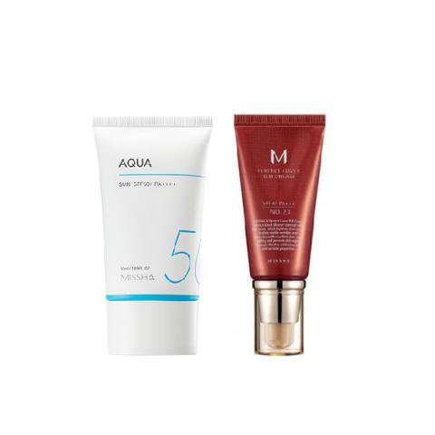Missha Aqua Sun X M Perfect Cover BB cream # 23 Set Missha Aqua Sun X M Perfect Cover BB cream # 23 Set