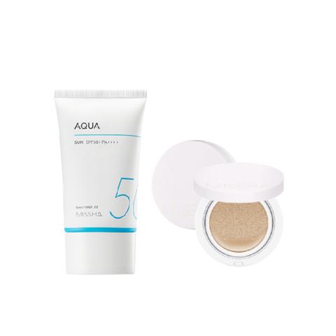 Missha Aqua Sun X Magic Cushion Cover Lastng # 23 Set