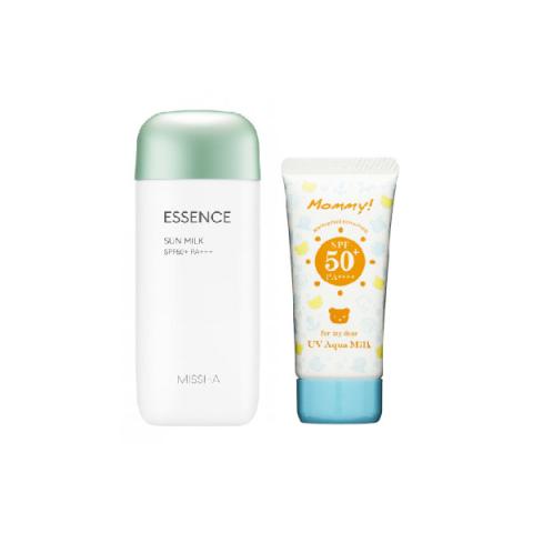 Missha Essence Milk X Isehan Hero Sunscreen Set A Missha Essence Milk X Isehan Hero Sunscreen Set A