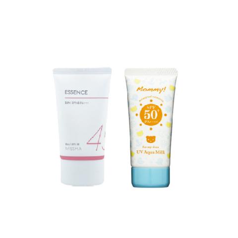 Missha Essence Sun X Isehan Hero Sunscreen Set A Missha Essence Sun X Isehan Hero Sunscreen Set A