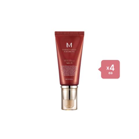 MISSHA M Perfect Cover BB Cream - 50ml - #21 Light Beige (4ea) Set MISSHA M Perfect Cover BB Cream - 50ml - #21 Light Beige (4ea) Set