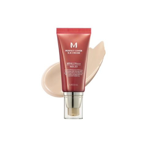 MISSHA - M Perfect Cover BB Cream SPF42 PA+++ - 50ml - #23 Natural Beige MISSHA - M Perfect Cover BB Cream SPF42 PA+++ - 50ml - #23 Natural Beige