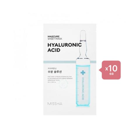 MISSHA Mascure Solution Sheet Mask - Hyaluronic Acid - 1pc (10ea) Set MISSHA Mascure Solution Sheet Mask - Hyaluronic Acid - 1pc (10ea) Set