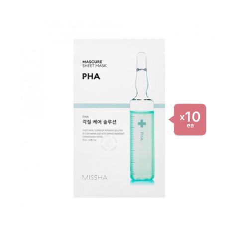 MISSHA Mascure Solution Sheet Mask - PHA - 1pc (10ea) Set MISSHA Mascure Solution Sheet Mask - PHA - 1pc (10ea) Set