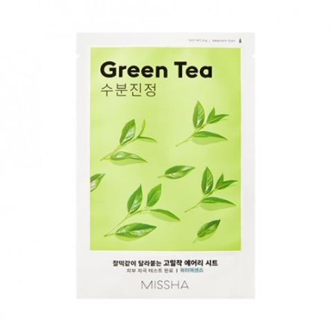 MISSHA - Masque en feuille Airy Fit - Green Tea - 1pièce MISSHA - Masque en feuille Airy Fit - Green Tea - 1pièce