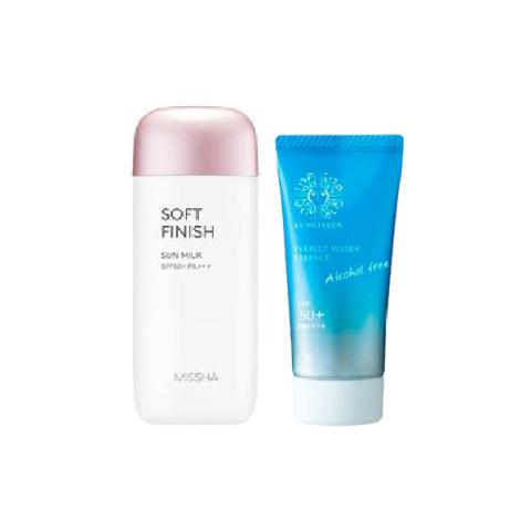 Missha Soft Finish Sun Milk X Isehan Hero Sunscreen Set B Missha Soft Finish Sun Milk X Isehan Hero Sunscreen Set B