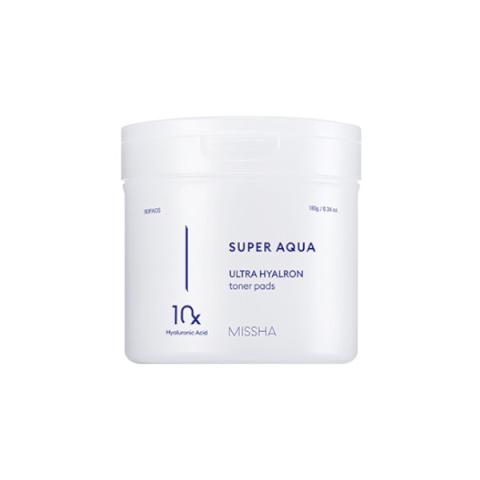 MISSHA - Super Aqua Tampons de toner Ultra Hyalron - 180g/90pads