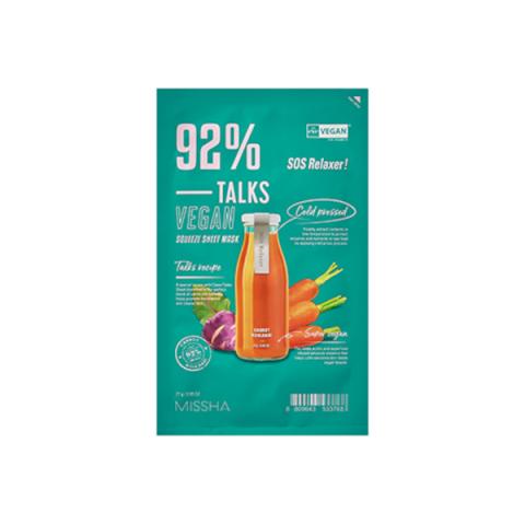 MISSHA - Talks Vegan Squeeze Sheet Mask - SOS Relaxer - 27g