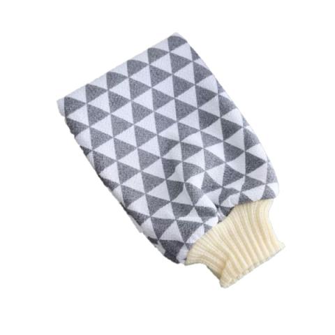 MissLady - Body Scrub Bath Mitt - 1pièce - Grey / White MissLady - Body Scrub Bath Mitt - 1pièce - Grey / White