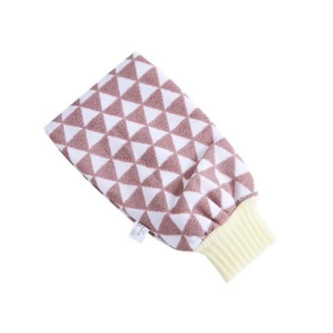 MissLady - Body Scrub Bath Mitt - 1pièce - Light Brown /White