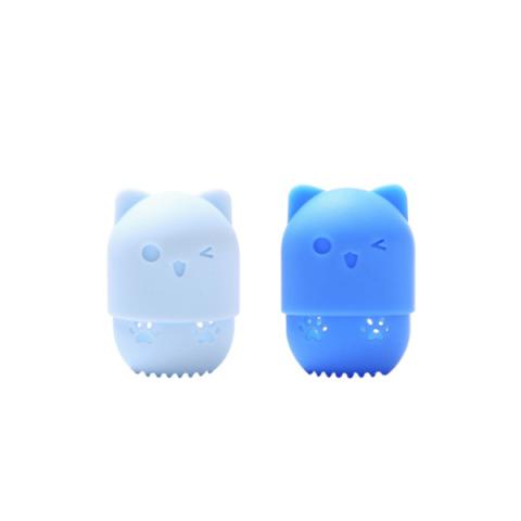 MissLady - Étui éponge de maquillage en silicone - 1pièce - Blue MissLady - Étui éponge de maquillage en silicone - 1pièce - Blue