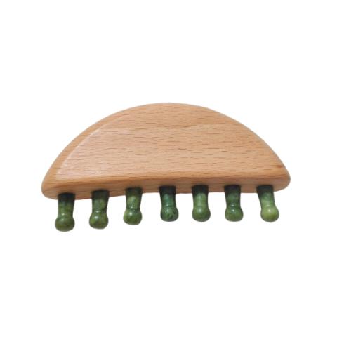 MissLady - Peigne masseur du cuir chevelu - 98 x 50.6 mm - Vert herbe