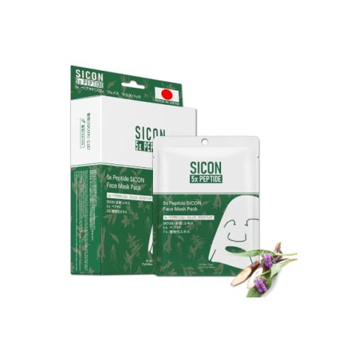 MITOMO - 5x Peptide SICON Pack de masques pour le visage - 10pièces MITOMO - 5x Peptide SICON Pack de masques pour le visage - 10pièces