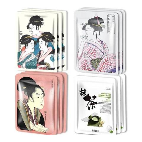 MITOMO - Japan UKIYOE Masque d'essai de type G - 12pièces MITOMO - Japan UKIYOE Masque d'essai de type G - 12pièces