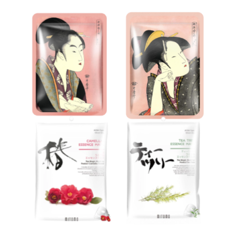 MITOMO - Japon UKIYOE Mask Trial Set Type D - 12pièces MITOMO - Japon UKIYOE Mask Trial Set Type D - 12pièces