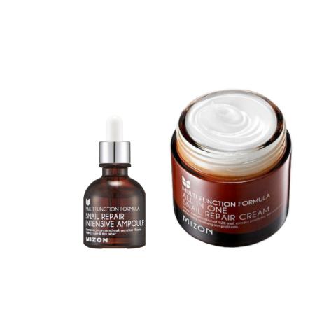 MIZON Snail Repair Cream & Ampoule Set MIZON Snail Repair Cream & Ampoule Set