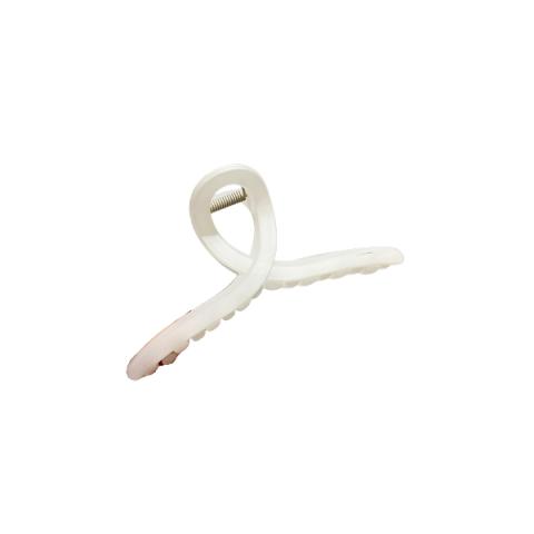 MsBlossom - Griffe de cheveux en croix unie - 1pièce - White