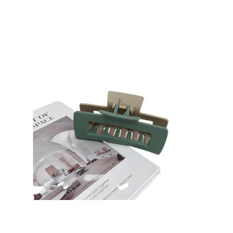 MsBlossom - Griffe de cheveux découpée mate - 1pièce - Green x Camel
