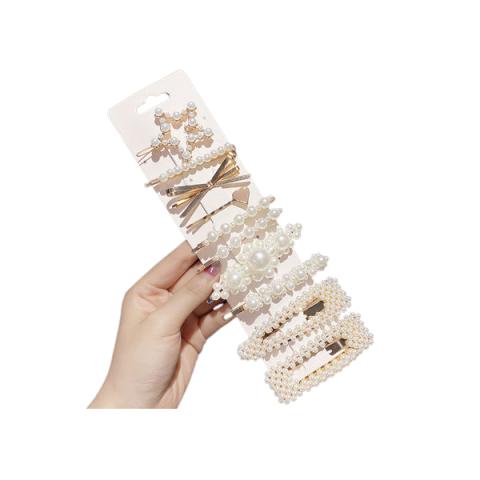 MsBlossom - Pinces à cheveux en fausse perle - 1set(10pièces) -... MsBlossom - Pinces à cheveux en fausse perle - 1set(10pièces) -...