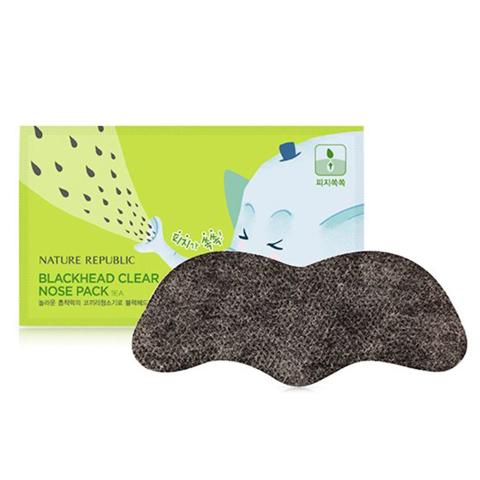 NATURE REPUBLIC - Blackhead Clear Nose Pack - 7pièce