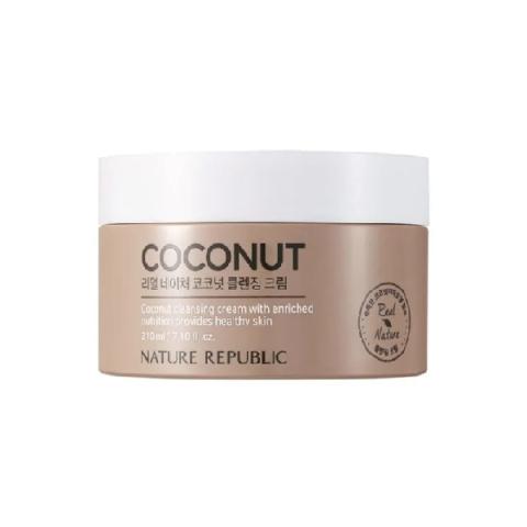 NATURE REPUBLIC - Crème Nettoyante Vraie Nature - 210ml - Coconut NATURE REPUBLIC - Crème Nettoyante Vraie Nature - 210ml - Coconut