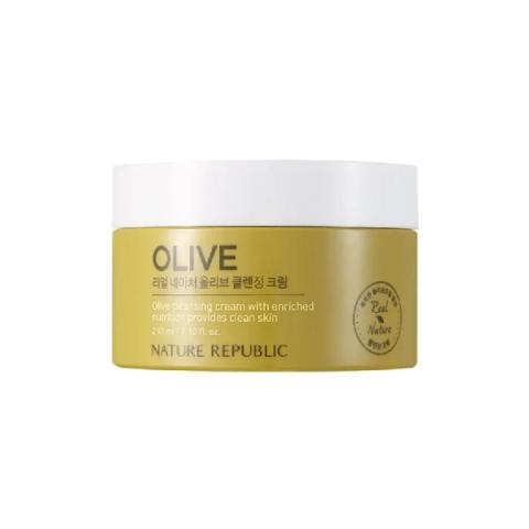 NATURE REPUBLIC - Crème Nettoyante Vraie Nature - 210ml - Olive