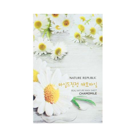 NATURE REPUBLIC - Masque en feuille Real Nature - Chamomille - 10pièce NATURE REPUBLIC - Masque en feuille Real Nature - Chamomille - 10pièce