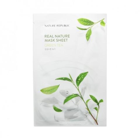 NATURE REPUBLIC - Masque en feuille Real Nature - Green Tea- 1pièce