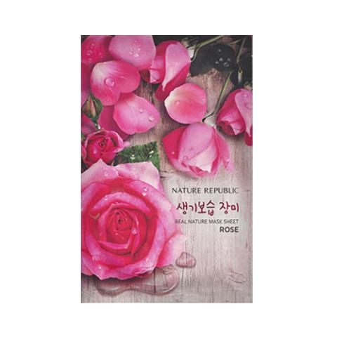 NATURE REPUBLIC - Masque en feuille Real Nature - Rose - 10pièce NATURE REPUBLIC - Masque en feuille Real Nature - Rose - 10pièce