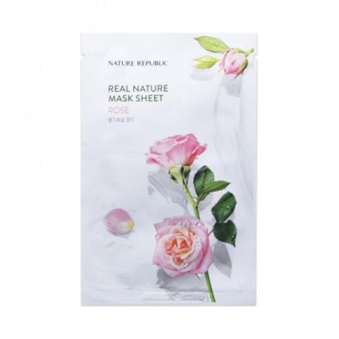 NATURE REPUBLIC - Masque en feuille Real Nature - Rose - 1pièce NATURE REPUBLIC - Masque en feuille Real Nature - Rose - 1pièce