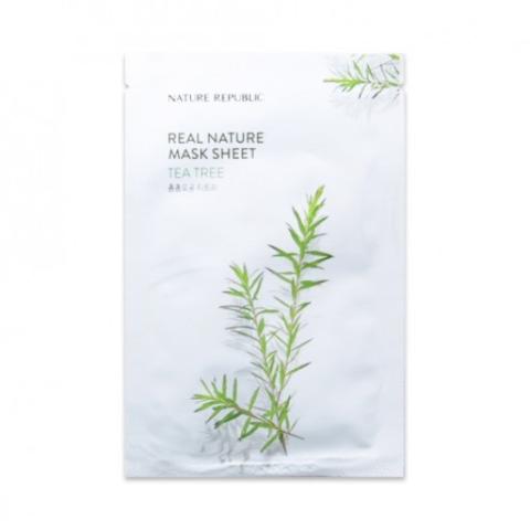NATURE REPUBLIC - Nature réelle, Masque feuille - Tea Tree - 1pièce NATURE REPUBLIC - Nature réelle, Masque feuille - Tea Tree - 1pièce