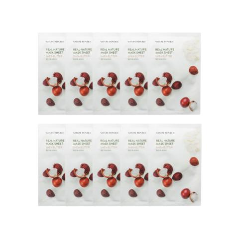 NATURE REPUBLIC - Real Nature Sheet Mask - Shea Butter - 1pc... NATURE REPUBLIC - Real Nature Sheet Mask - Shea Butter - 1pc...