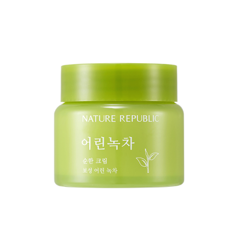 NATURE REPUBLIC - Young Green Tea Mild Crème - 55ml NATURE REPUBLIC - Young Green Tea Mild Crème - 55ml