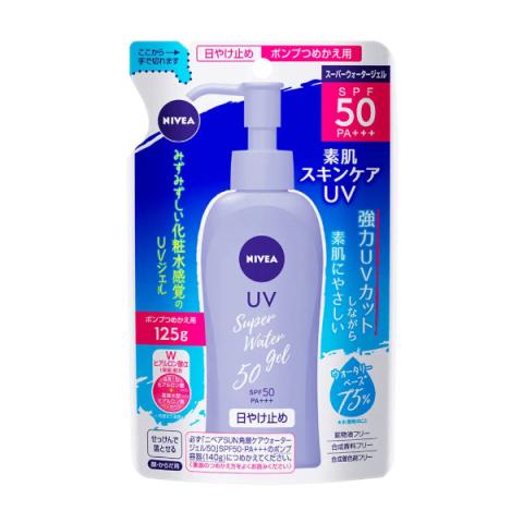 NIVEA Japan - Recharge UV Super Water Gel SPF50 PA+++ - 125g NIVEA Japan - Recharge UV Super Water Gel SPF50 PA+++ - 125g