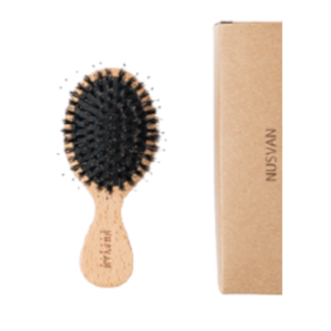 NUSVAN - Brosse à cheveux en poils de sanglier - 1pièce NUSVAN - Brosse à cheveux en poils de sanglier - 1pièce