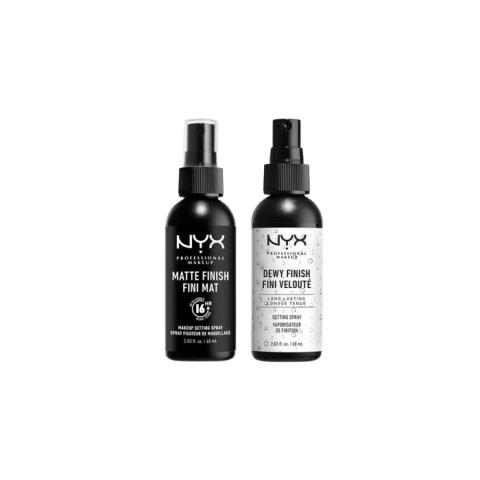 NYX - Hero Makeup Setting Spray Dewy + Matte Set NYX - Hero Makeup Setting Spray Dewy + Matte Set