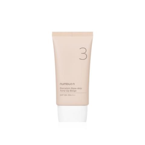[Offres] numbuzin - No.3 Porcelaine Base-skip Tone Up Beige SPF50+