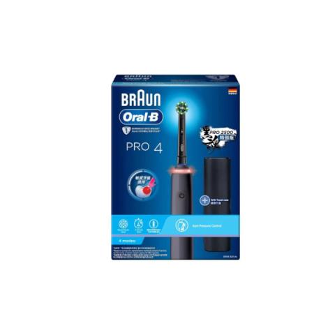 Oral-B - Brosse à dents électrique Pro 4 (100V-240V) - 1pièce - Black
